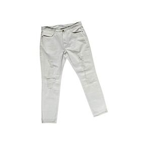 FRAME‎ Ripped Blanc Denim Jeans Size 27 Distressed Light Wash White